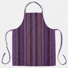 Farbenfrohe violette Farbtöne des Jahres Streifen Schürze