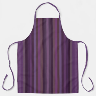 Farbenfrohe violette Farbtöne des Jahres Streifen Schürze