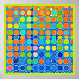 Farbenfrohe Vivid Elegance Stilvolles Muster Poster