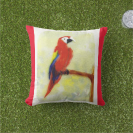 Farbenfrohe Vogelkunst Kissen