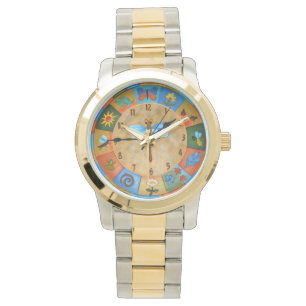 Farbenfrohe Wahlbeobachtung Armbanduhr