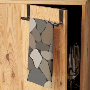 Farbenfrohe Wand Stones Muster Geschirrtuch
