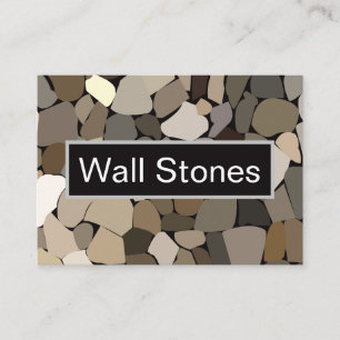 Farbenfrohe Wand Stones Muster Visitenkarte