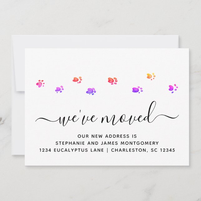 Farbenfrohe Wanderpfähle - Ankündigungskarte Ankündigung (Vorderseite)