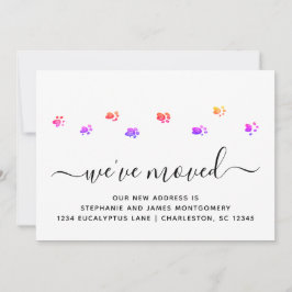 Farbenfrohe Wanderpfähle - Ankündigungskarte Ankündigung