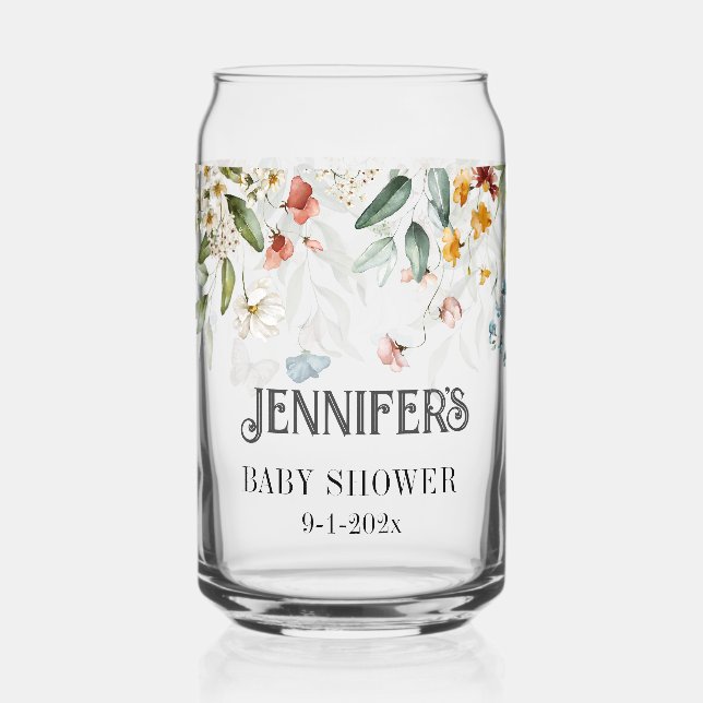 Farbenfrohe Wasserfarbe Blumenkohl Special Mama to Dosenglas (Vorderseite)