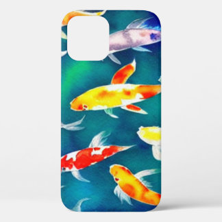 Farbenfrohe Wasserfarbe Koi Fisch im Teich Case-Mate iPhone Hülle