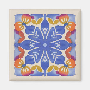 Farbenfrohe Wasserfarbe Magnet