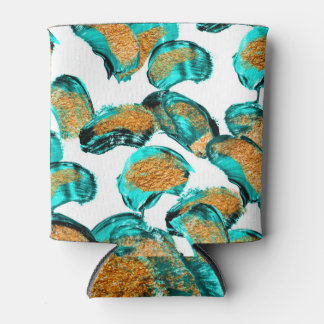 Farbenfrohe Wasserfarbe, Moderne Kunst. Dosenkühler