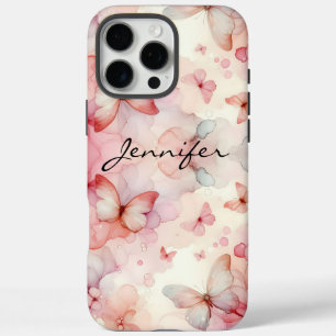 Farbenfrohe Wasserfarbe Schmetterling iPhone 16 Pro Max Hülle