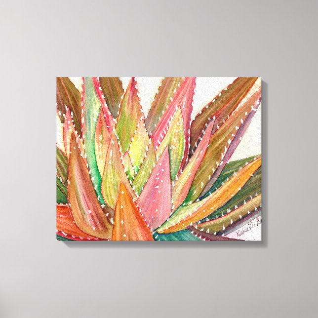 Farbenfrohe Wasserfarbe von Debra Lee Baldwin Leinwanddruck (Vorderseite)