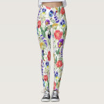 Farbenfrohe Wasserfarbe Wilde Blume Poppies Leggin Leggings<br><div class="desc">Einzigartige Leggings mit farbenfrohen Aquarellbildern von Schmetterlingen,  Bienen,  Ladybugs und Blume im provenzalischen Stil: Lavendel,  Stiefmütterchen,  Mohn und vieles mehr.</div>