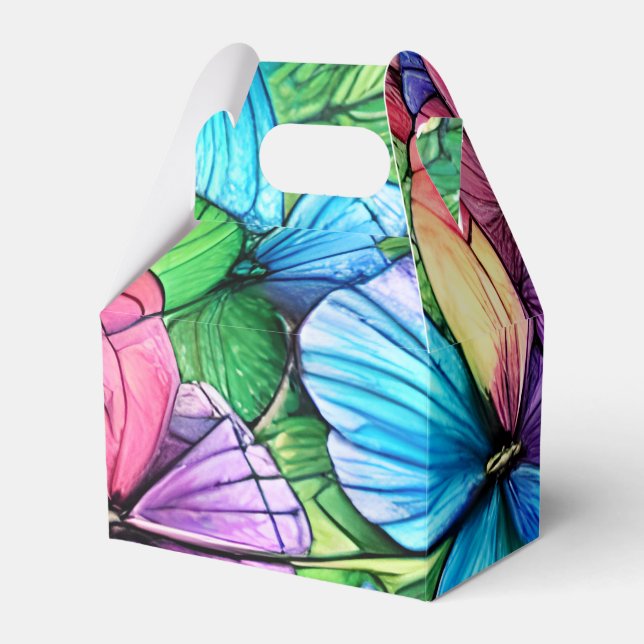 Farbenfrohe Wasserfarben Garten Geschenkschachtel (Vorderseite)