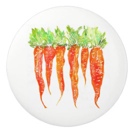 Farbenfrohe Wasserfarbenkarroten Türknopf Keramikknauf