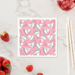Farbenfrohe Wasserpfeife Wassermelonen Serviette