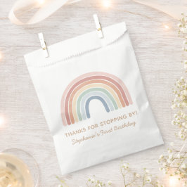 Farbenfrohe Watercolor Rainbow Geburtstagsparty Geschenktütchen