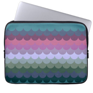 Farbenfrohe Waves Laptopschutzhülle