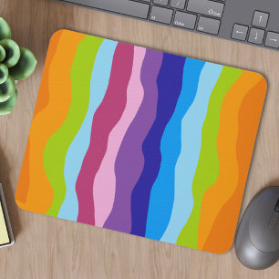 Farbenfrohe Waves Mousepad