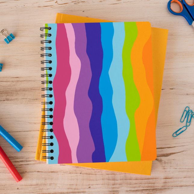 Farbenfrohe Waves Notizblock (Von Creator hochgeladen)