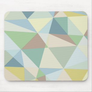 Farbenfrohe weiche Farben Geometrisches modernes M Mousepad