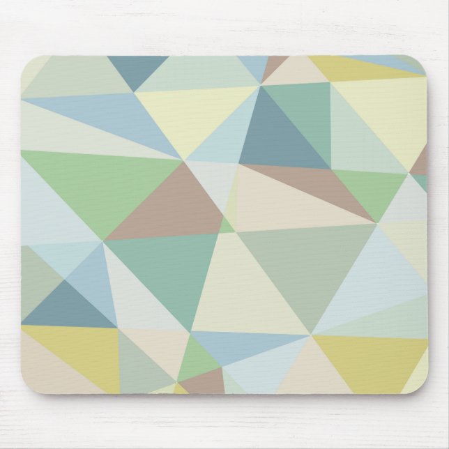 Farbenfrohe weiche Farben Geometrisches modernes M Mousepad (Vorne)