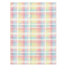 Farbenfrohe weiche Gingham Pattern Tableclout