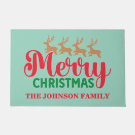 Farbenfrohe Weihnachten Fußmatte