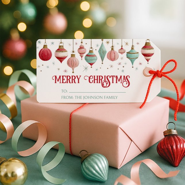 Farbenfrohe Weihnachten Geschenkanhänger (Von Creator hochgeladen)