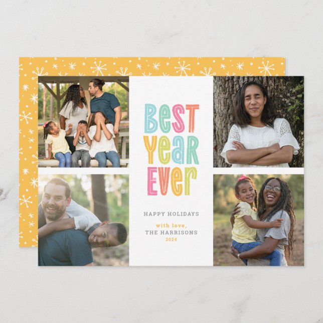 Farbenfrohe Weihnachten jedes Fotos (Vorne/Hinten)