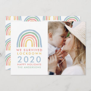 Farbenfrohe Weihnachten mit Regenbogen, die wir üb