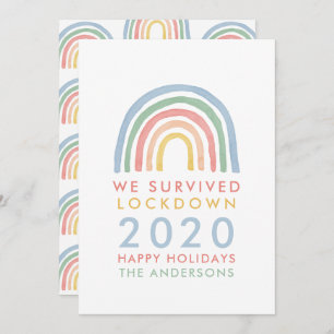 Farbenfrohe Weihnachten mit Regenbogen, die wir üb