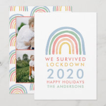 Farbenfrohe Weihnachten mit Regenbogen, die wir üb