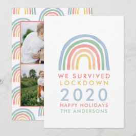 Farbenfrohe Weihnachten mit Regenbogen, die wir üb