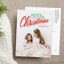 Farbenfrohe Weihnachten Rot und Grün 2 Foto