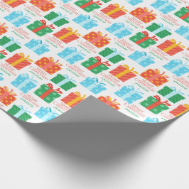 Farbenfrohe Weihnachts-Geschenkboxen Individuelle  Geschenkpapier