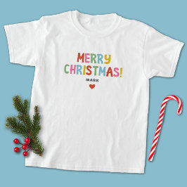 Farbenfrohe Weihnachts-Matching Family Baby Baby T-shirt