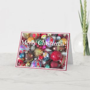 Farbenfrohe Weihnachtsansammlung Feiertagskarte