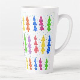 Farbenfrohe Weihnachtsbaum Pop Kunst, Kultur Milchtasse