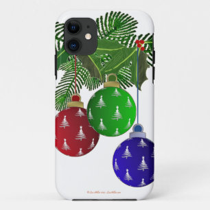 Farbenfrohe Weihnachtsbaumdekorationen Case-Mate iPhone Hülle