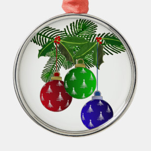 Farbenfrohe Weihnachtsbaumdekorationen Ornament Aus Metall