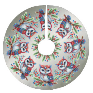 Farbenfrohe Weihnachtsbaumrock Polyester Weihnachtsbaumdecke