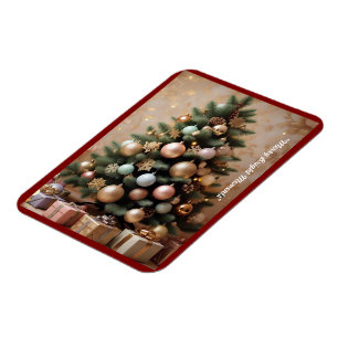 "Farbenfrohe Weihnachtsdekoration" Magnet