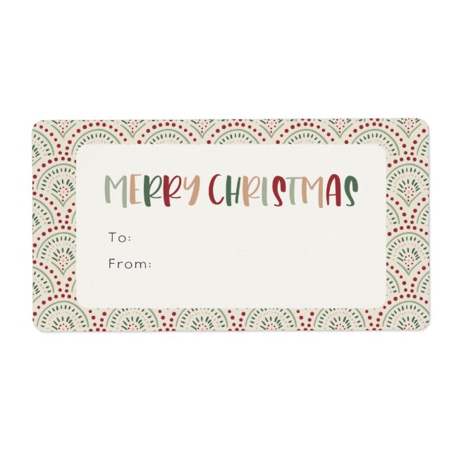 Farbenfrohe Weihnachtsfeiertage-Geschenk (Vorne)