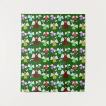 Farbenfrohe Weihnachtsgeländer Muster