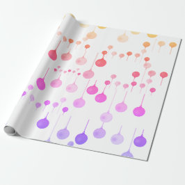 Farbenfrohe Weihnachtsgeschmücke Moderne Moderne Geschenkpapier