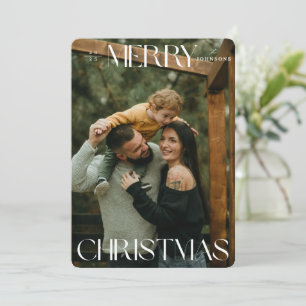 Farbenfrohe Weihnachtskarte Feiertagskarte