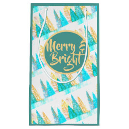 Farbenfrohe Weihnachtskiefer Kleine Geschenktüte