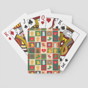 Farbenfrohe Weihnachtskollektion Spielkarten