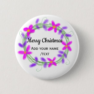 Farbenfrohe Weihnachtskranzgarten hinzufügen Button