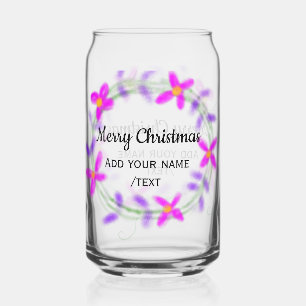 Farbenfrohe Weihnachtskranzgarten hinzufügen Dosenglas